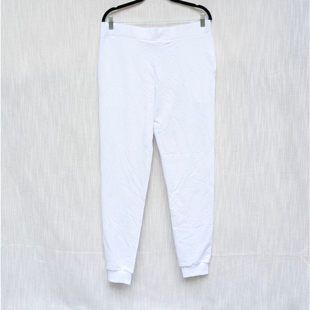 Moschino Underwear Pants Womens XL White Logo Print Cotton Ankle Sweatpants NWT - Picture 3 of 11